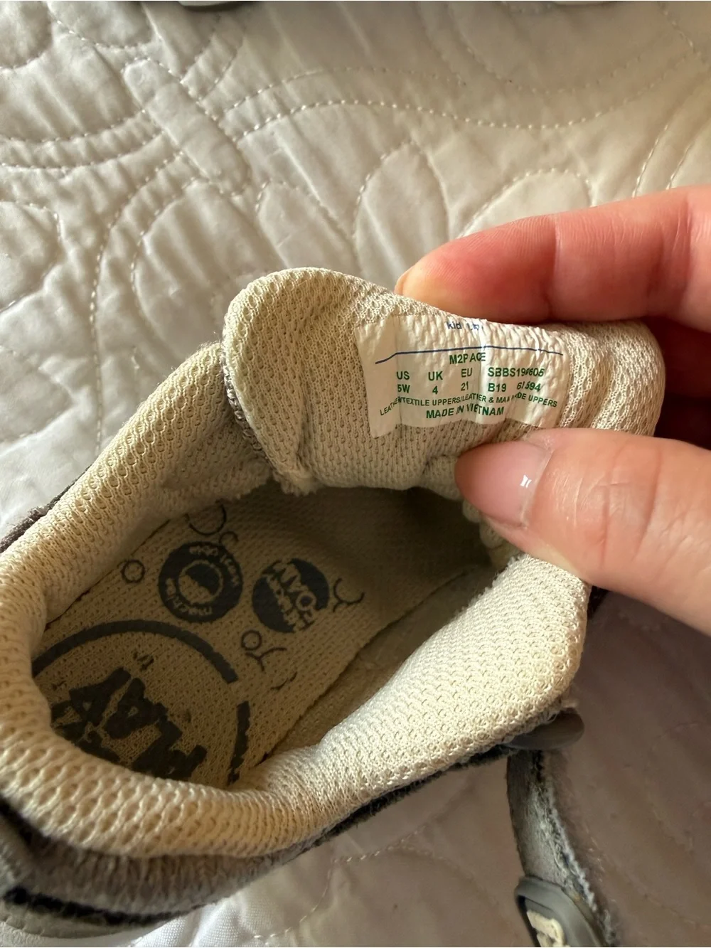 Baby Boy size 5W Stride Rite Made2Play Ace gray toddler sneaker